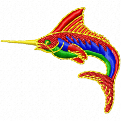 Fishes Embroidery Design 8